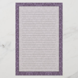 Luxury Purple Wallpaper Stationery