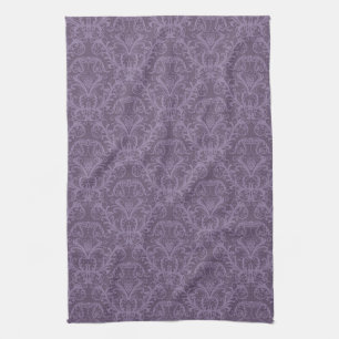 Luxury Purple Wallpaper Tea Towel