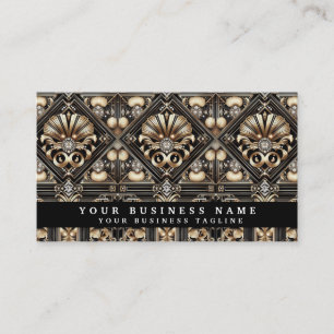 Luxury QR Code Art Deco Business Cards