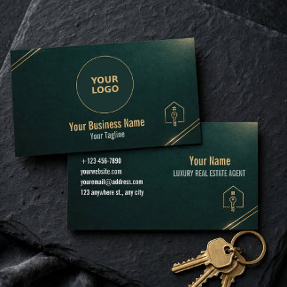Luxury Real Estate Agent Card