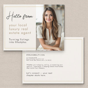 Luxury Real Estate Agent Marketing Mailer Postcard