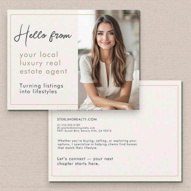 Luxury Real Estate Agent Marketing Mailer  Postcard (Creator Uploaded)