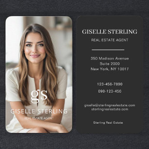 Luxury Real Estate Agent Photo Professional Business Card