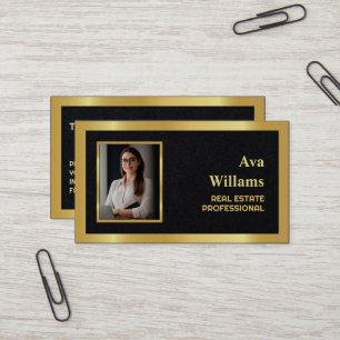Luxury Real Estate Agent Premium Business Card