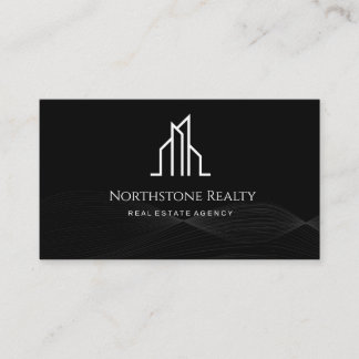 Luxury Real Estate Business Card | Black & White M