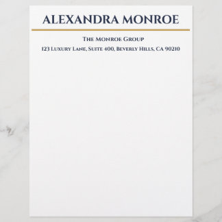 Luxury Real Estate Letterhead