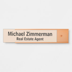 Luxury Realtor Real Estate Agent Office Door Sign