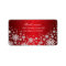 Luxury Red Christmas Spirit Address label