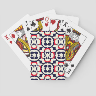 Luxury Red White and Blue Playing Cards