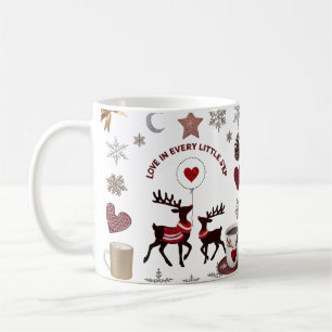 Luxury Reindeer Mommy & Baby "Love in Every Little Coffee Mug