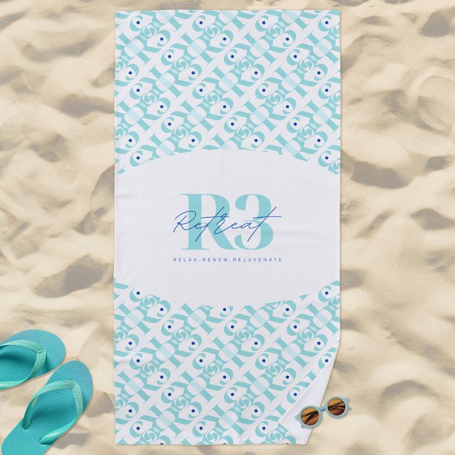 Luxury Retreat Company Party Beach Towel (Creator Uploaded)