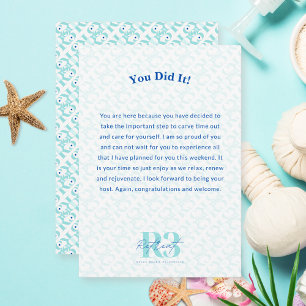 Luxury Retreat Corporate Event Personalised Thank You Card