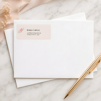 Luxury Rococo Wedding Address Label