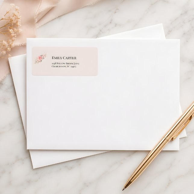 Luxury Rococo Wedding Address  Label (Rococo themed address label for wedding invitations etc..from the Rococo collection
)