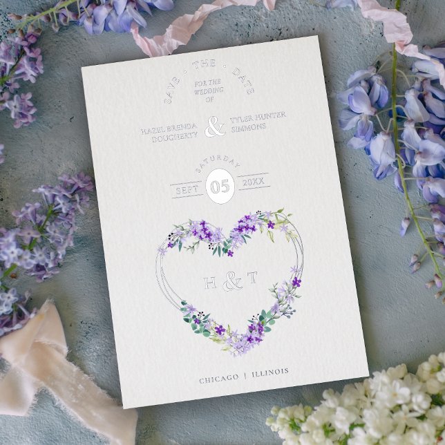 Luxury Romantic Botanical Floral Lavender Heart (Creator Uploaded)