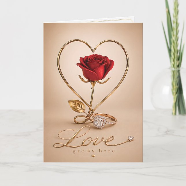 Luxury Romantic Love Card Design (Front)