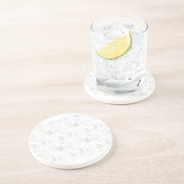 Luxury Romantic Wedding Celebration Design Coaster (Side)