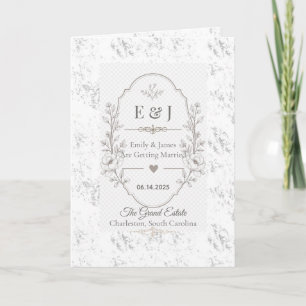 Luxury Romantic Wedding Celebration Design Invitation