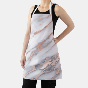 Luxury Rose Gold Marble Apron