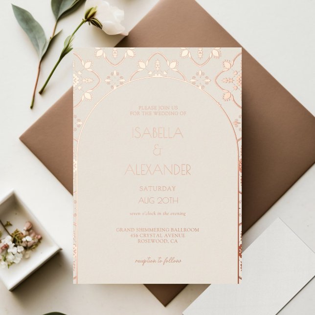 Luxury Rose Gold Mediterranean Tile Arch Wedding (Creator Uploaded)