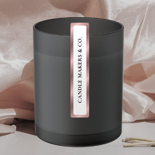 Luxury Rose Gold Tamper Proof Thin Candle Jar Tin