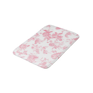Luxury Rose Pattern Bath Mat