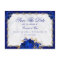 Luxury Royal Blue Gold Floral Roses Wedding