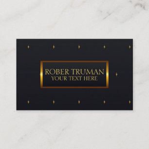 Luxury Royal Dark blue gold Business Card