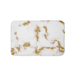Luxury royal elegant Marble Gold Bath Mat