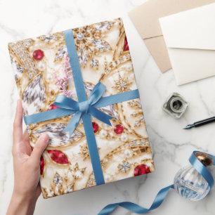 Luxury Ruby Christmas Wrapping Paper