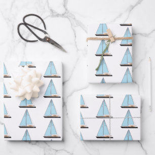 Luxury Sailing Yacht Boat Wrapping Paper Sheet