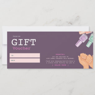 Luxury Salon Spa Gift Certificate Voucher Invitation