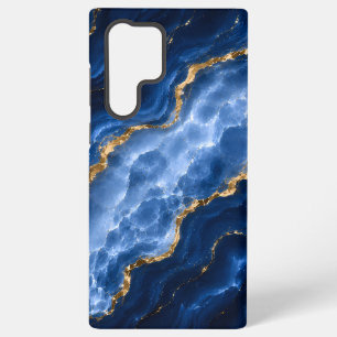 Luxury Sapphire Marble Agate Samsung Galaxy Case