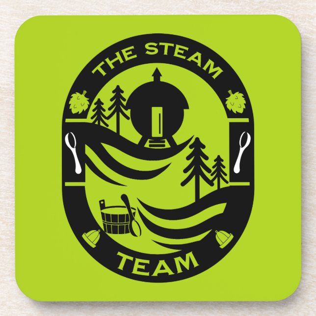 luxury Sauna Gift Coaster (Front)