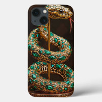 Luxury Serpent Aesthetic Emerald Gemstone Gold