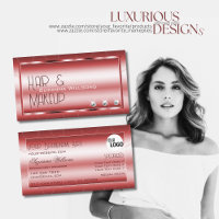 Luxury Shimmery Red with Diamonds and Logo Glamour