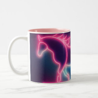 Luxury Shining Horse Two-Tone Coffee Mug