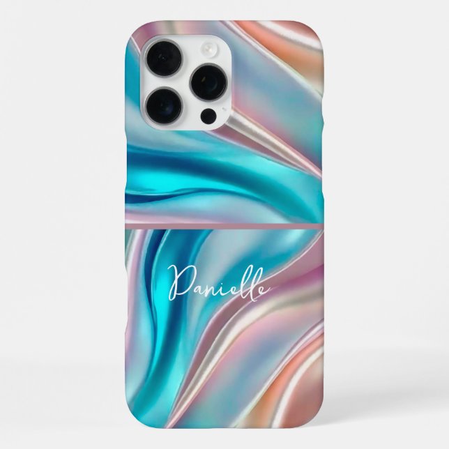 Luxury Silk Monogram iPhone Case (Back)