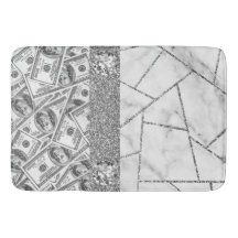 Luxury Silver Dollars Interior Marble Glitter Show