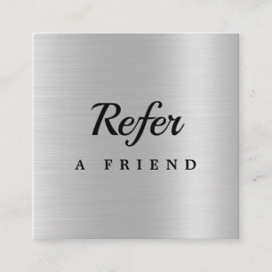 Luxury Silver Glitter Salon Discount Card