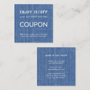 Luxury Silver Glitter Salon Supplies Discount Card
