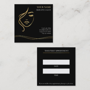 Luxury Skin care & Beauty Appointment Card