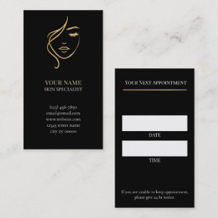 Luxury Skincare & Beauty Appointment Card