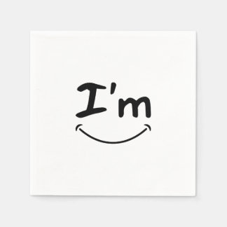 luxury smile paper napkin