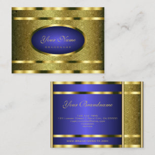 Luxury Snake Pattern with Gold Effect Professional Business Card