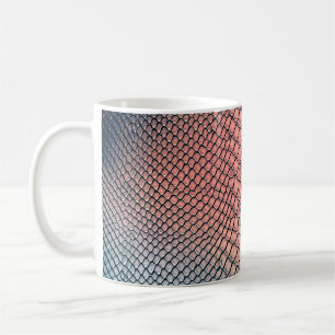 Luxury snake skin texture backgroundtexture,leathe coffee mug