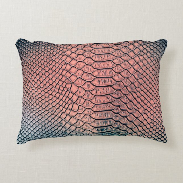 Luxury snake skin texture backgroundtexture,leathe decorative cushion (Front)
