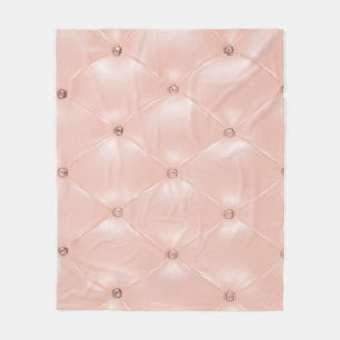 Luxury Sofa: Old Rose Texture Fleece Blanket