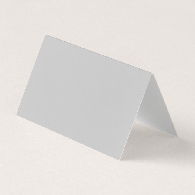 Luxury Soft Grey Folded Business Card (Front)