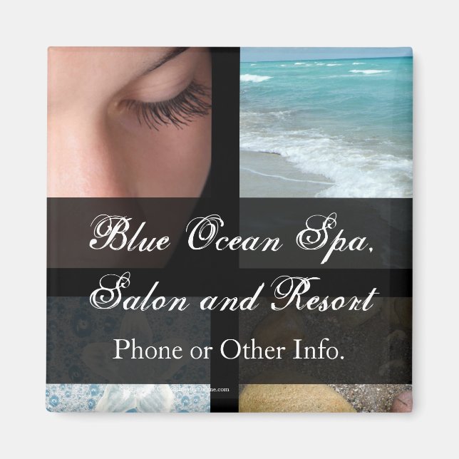 Luxury Spa Resort Theme Magnet (Front)